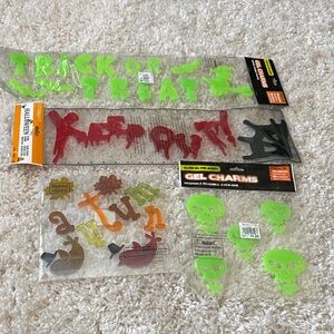 Halloween Gel Window Clings Set